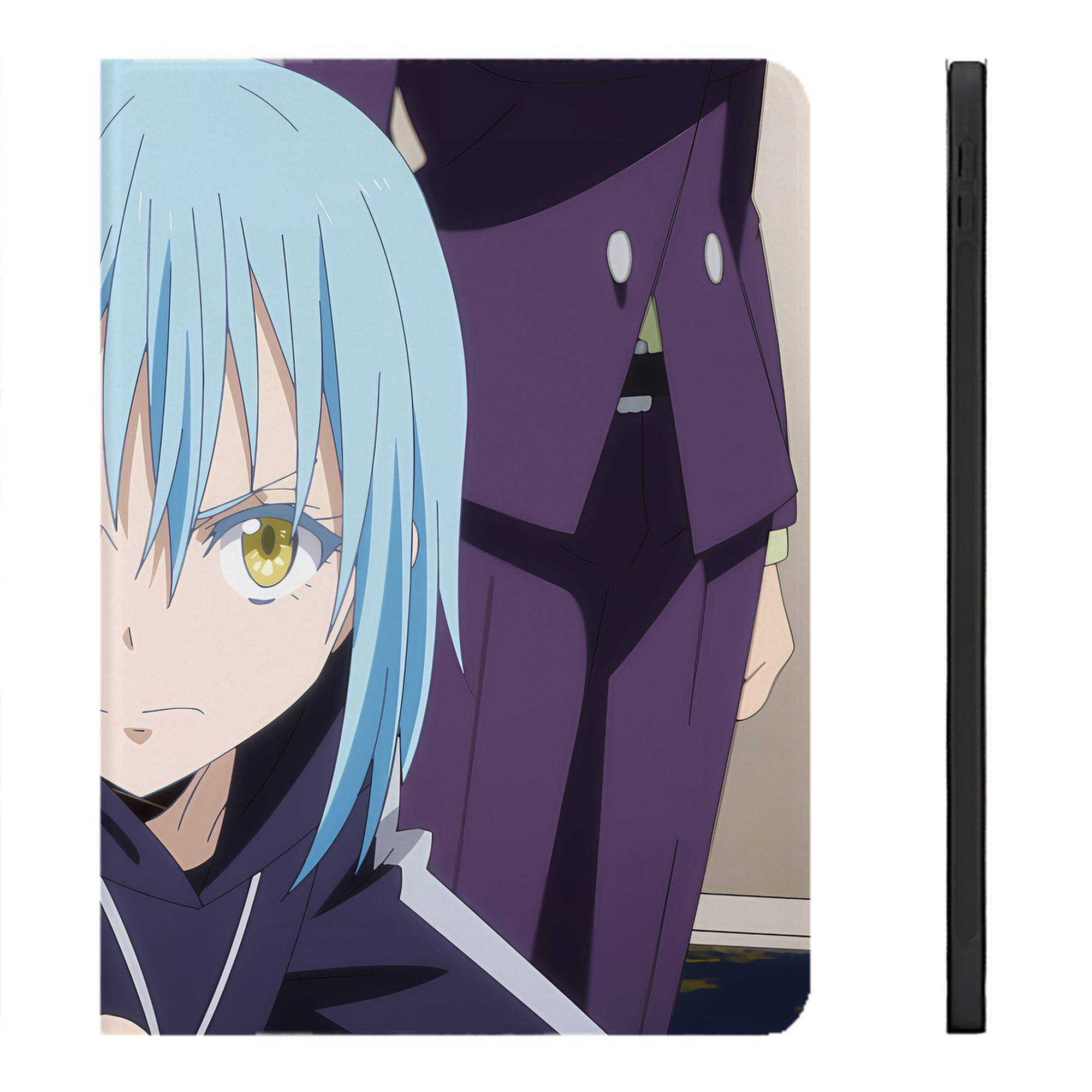 （画像用） 転スラ Regarding Reincarnated to Slime IPadケース ペンホルダー付き ブックスタイルデザイン